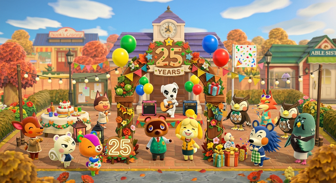 25 Years of Animal Crossing: A Celebration Guide From cozy villages to collector shelves, explore how Animal Crossing’s 25th anniversary is being honored in-game, at home, and beyond.