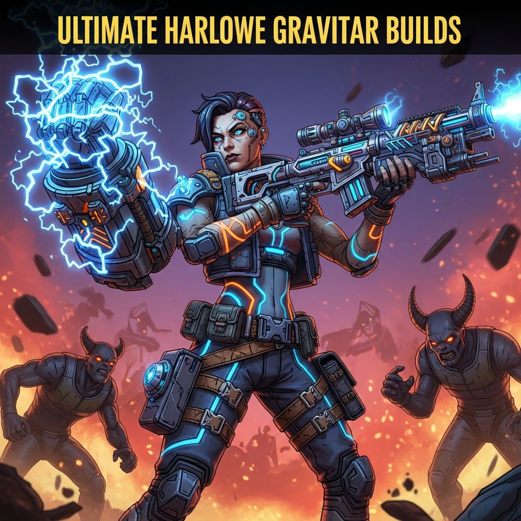 Master Harlowe's Gravitar class with these optimized builds for explosive damage, team support, and solo dominance in Borderlands 4.