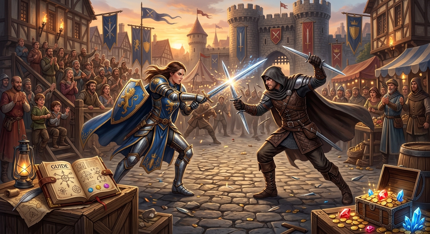 Learn how to find, redeem, and use Dueling Grounds codes efficiently to stock up on Coins and Gems and upgrade your weapons and cosmetics.
