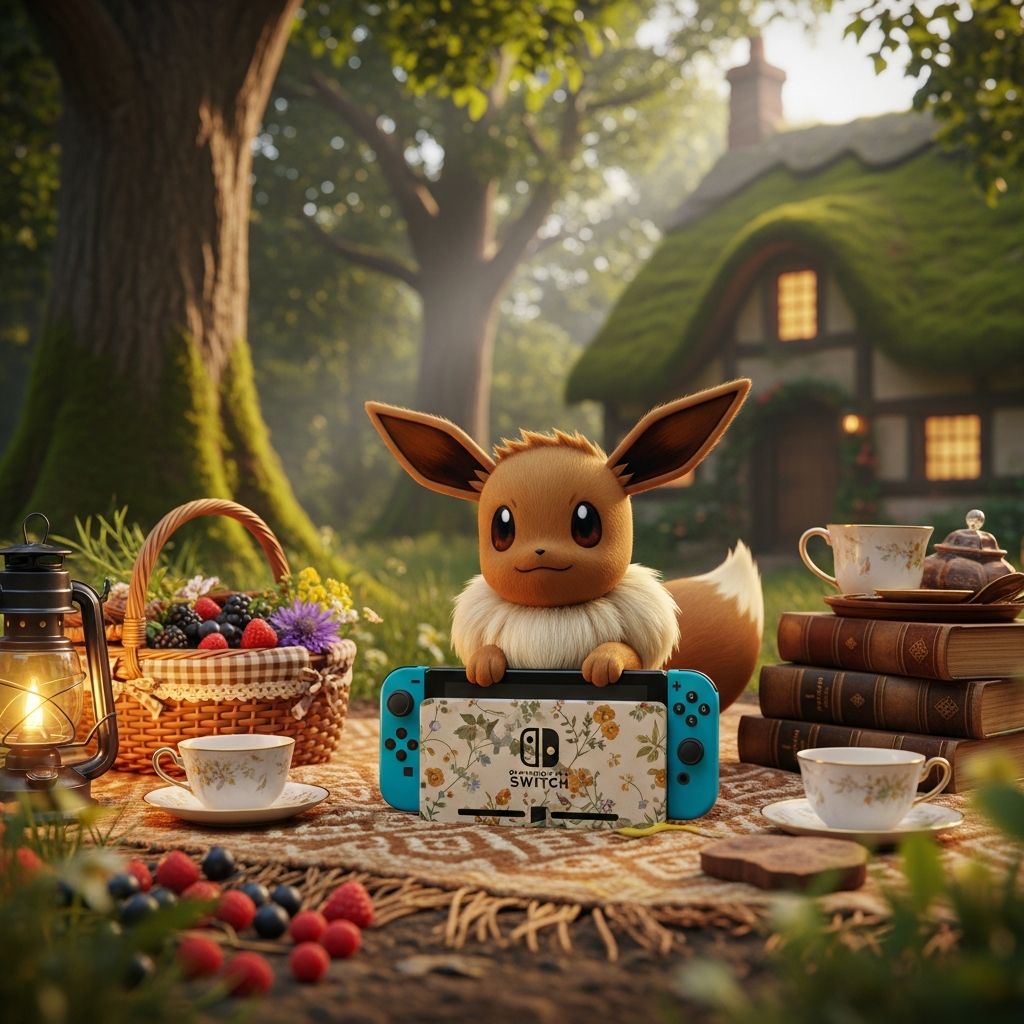 Eevee Cottage Core Switch 2 Gear Unleashed Discover the enchanting Eevee Cottage Core collection for Nintendo Switch 2, blending Pokémon charm with practical gaming essentials launching this October.