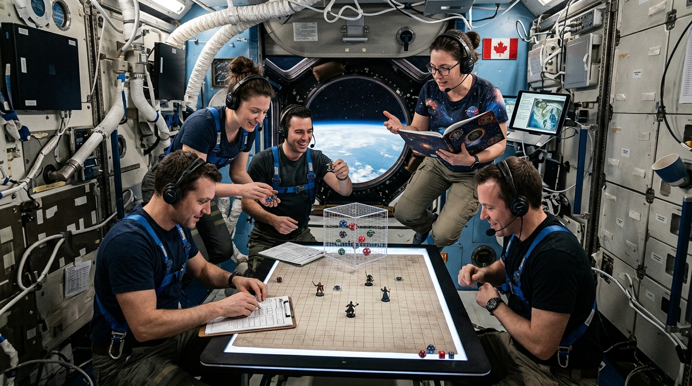 How to Play D&D in Zero Gravity From spinning d20s in orbit to running a full campaign around the Moon, here’s how tabletop RPGs can actually work in space.