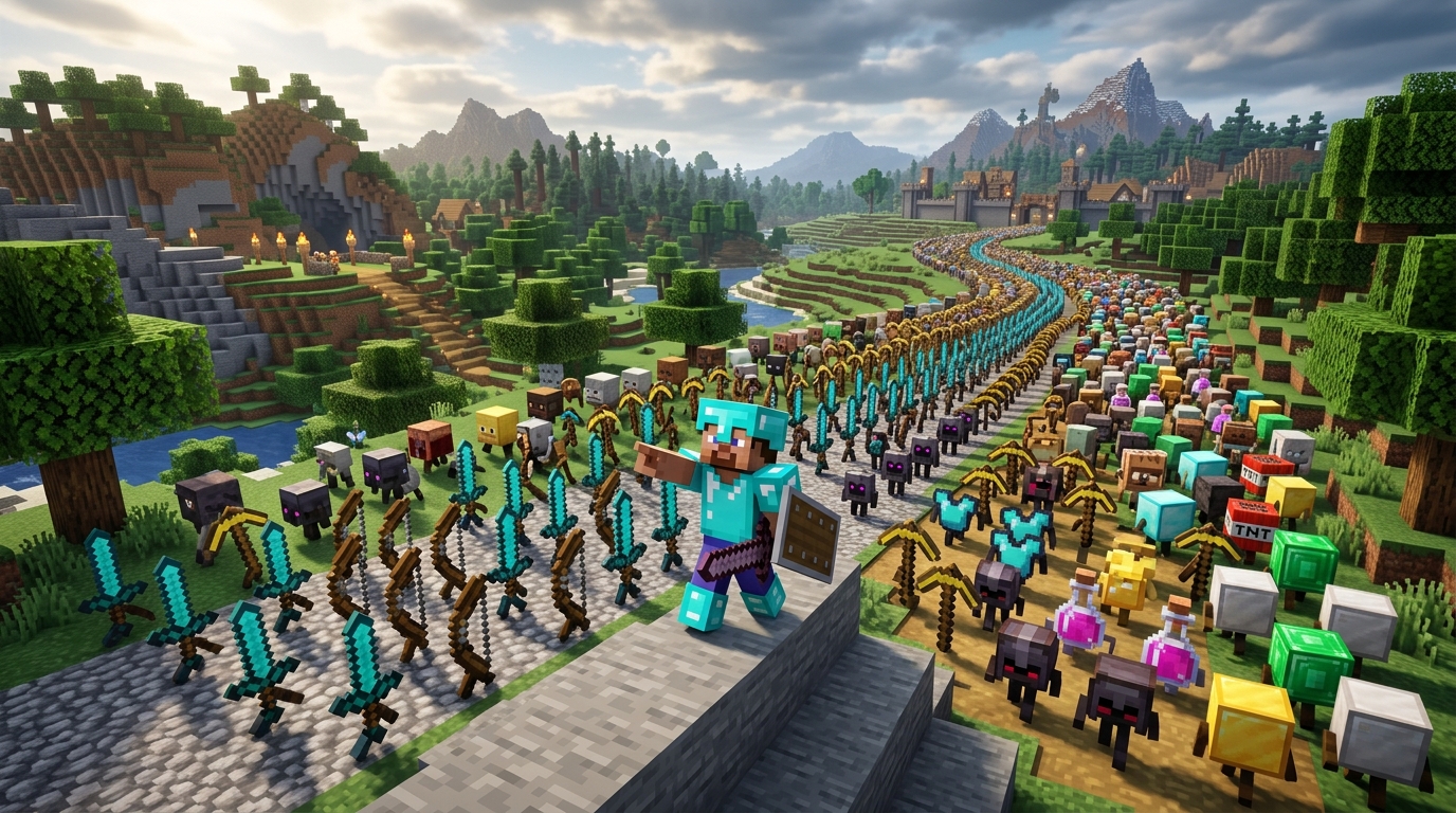 Minecraft Herdcraft Snapshot Turns Items Into Your Personal Army Mojang’s Herdcraft snapshot replaces your inventory with a roaming herd of items you can command, craft with, and send into battle.
