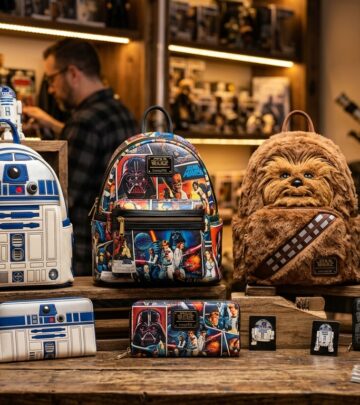 Explore the latest Star Wars Loungefly bags inspired by Grogu, Darth Maul, and other galactic favorites, designed for fans and fashion collectors alike.