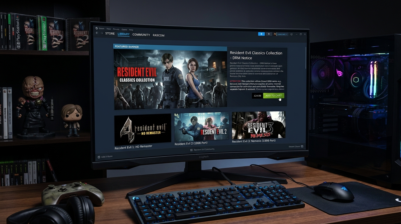 Capcom’s original Resident Evil trilogy and Breath of Fire IV arrive on Steam, but added DRM sparks debate among PC players.