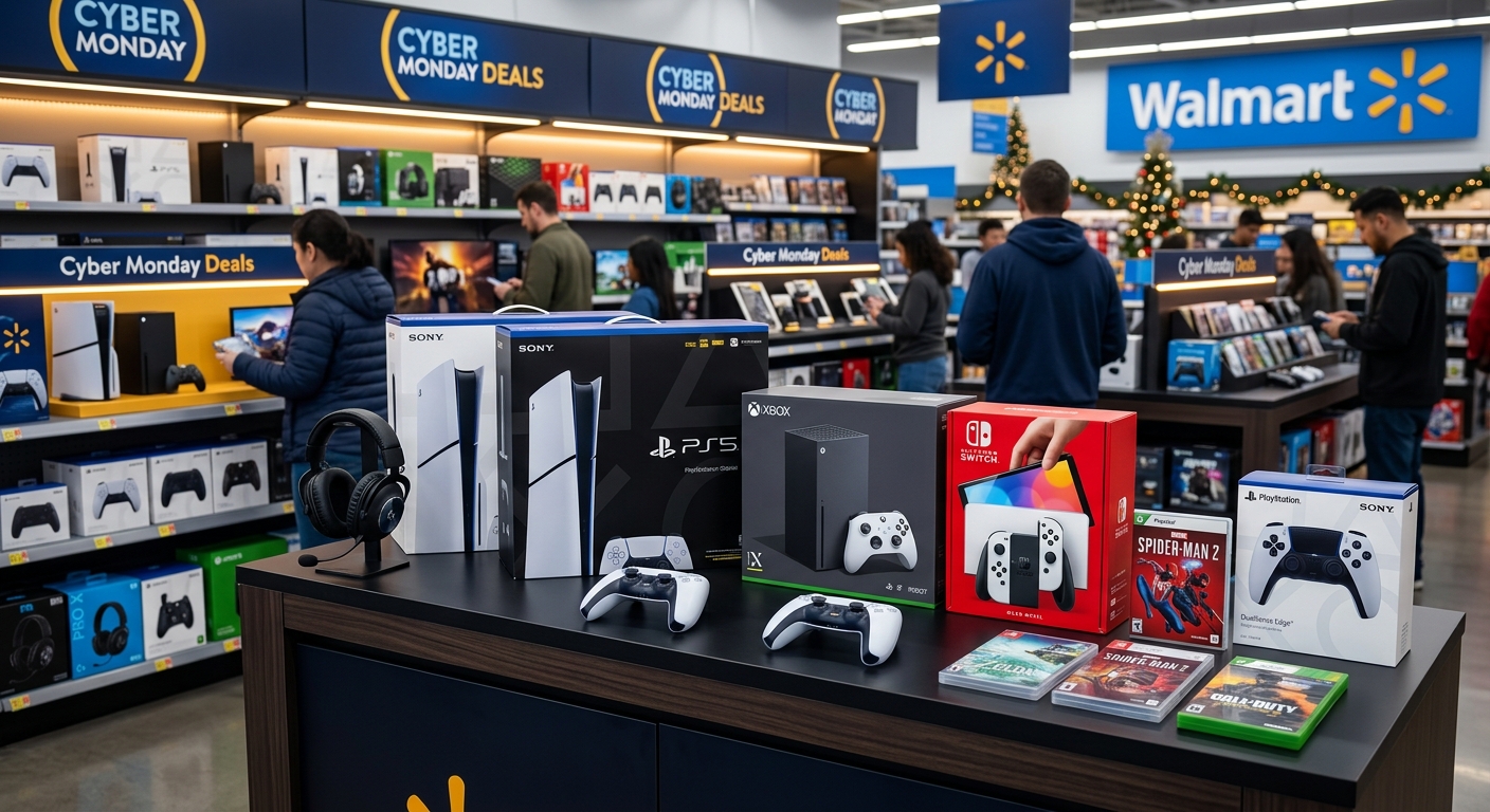 Top Walmart Cyber Monday Gaming Deals Guide A practical guide to Walmart’s best Cyber Monday discounts on consoles, games, storage, accessories, and headsets.